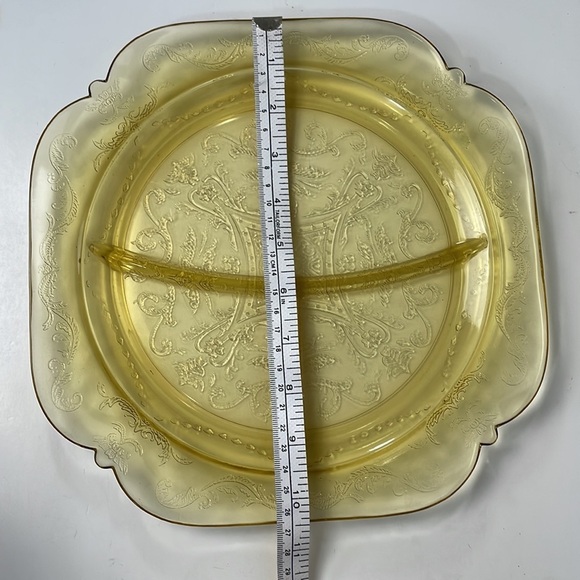 Federal Glass Grill Replacement Plate 10” Madrid Amber - Picture 6 of 7